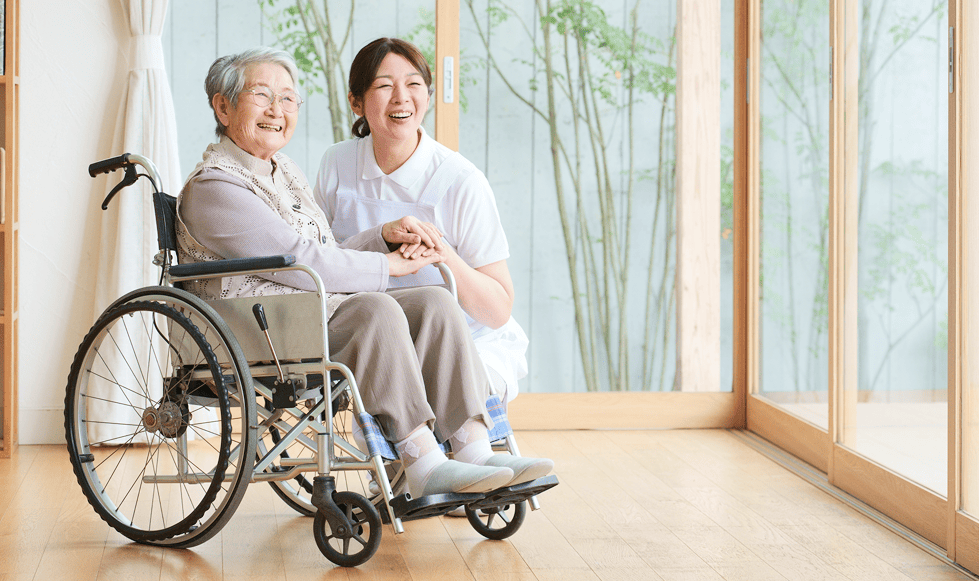 ご利用者さまに寄り添うスタッフ